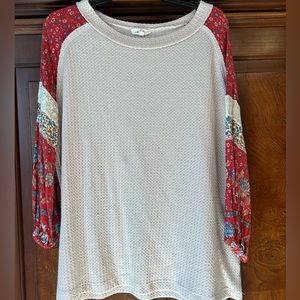 Thermal-type material with printed sleeves.